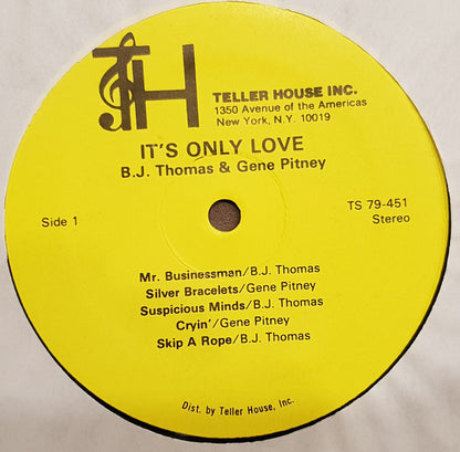 B.J. Thomas And Gene Pitney : It's Only Love (LP, Comp)