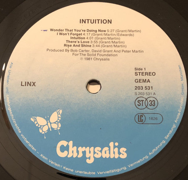 Linx : Intuition (LP, Album)