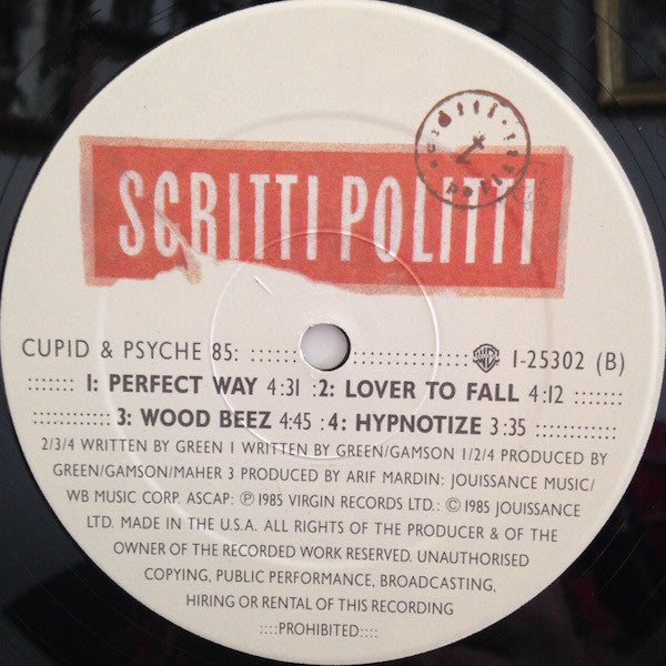 Scritti Politti : Cupid & Psyche 85 (LP, Album, Spe)