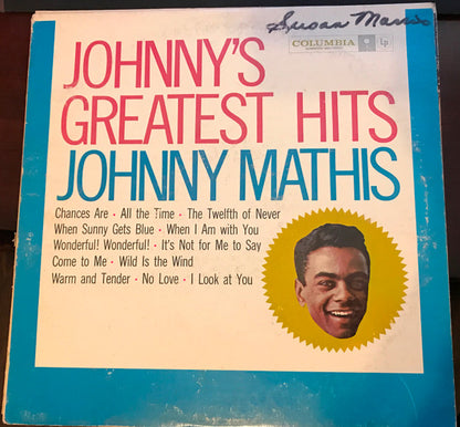 Johnny Mathis : Johnny's Greatest Hits (LP, Comp, Mono, RE)