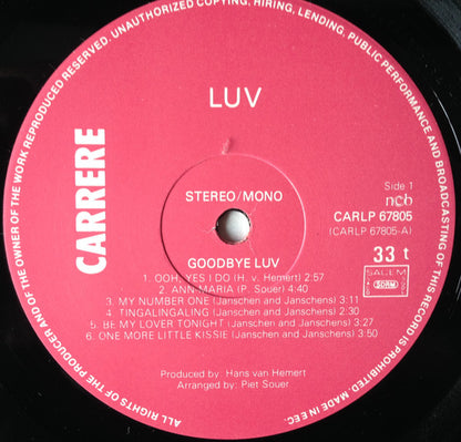 Luv' : Goodbye Luv' (LP, Comp)