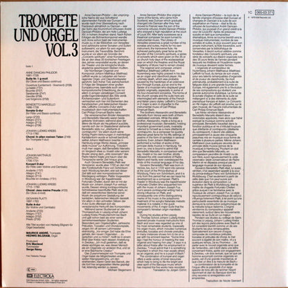 Anne Danican Philidor •  Benedetto Marcello / Johann Ludwig Krebs •  Johann Matthäus Leffloth •  Giovanni Benedetto Platti / Maurice André, Hedwig Bilgram : Trompete Und Orgel Vol. 3 (LP)