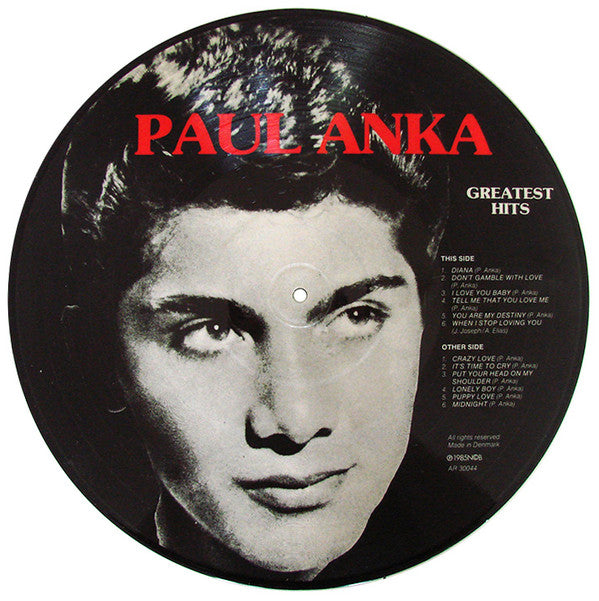 Paul Anka : Greatest Hits (LP, Comp, Pic)