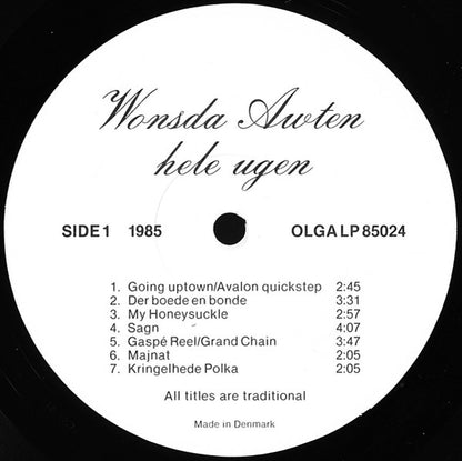 Wonsda Awten : Wonsda Awten Hele Ugen (LP, Album)