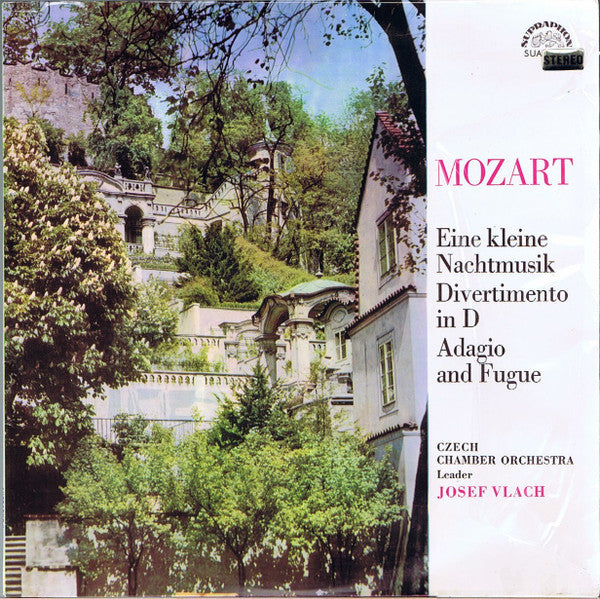 Wolfgang Amadeus Mozart, Czech Chamber Orchestra Leader Josef Vlach : Eine Kleine Nachtmusik / Divermento In D / Adagio And Fugue (LP)