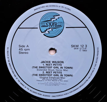 Jackie Wilson : Reet Petite (The Sweetest Girl In Town) (12", Single, Blu)