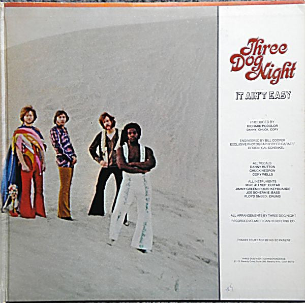 Three Dog Night : It Ain't Easy (LP, Album)