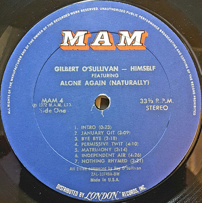 Gilbert O'Sullivan : Himself (LP, Album, RE, Bes)