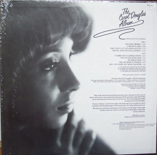 Carol Douglas : The Carol Douglas Album (LP, Album, Dyn)