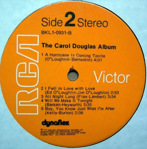 Carol Douglas : The Carol Douglas Album (LP, Album, Dyn)