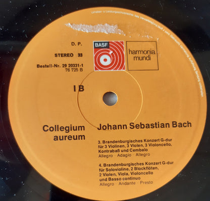 Johann Sebastian Bach / Collegium Aureum : Die Brandenburgischen Konzerte (2xLP, Gat)