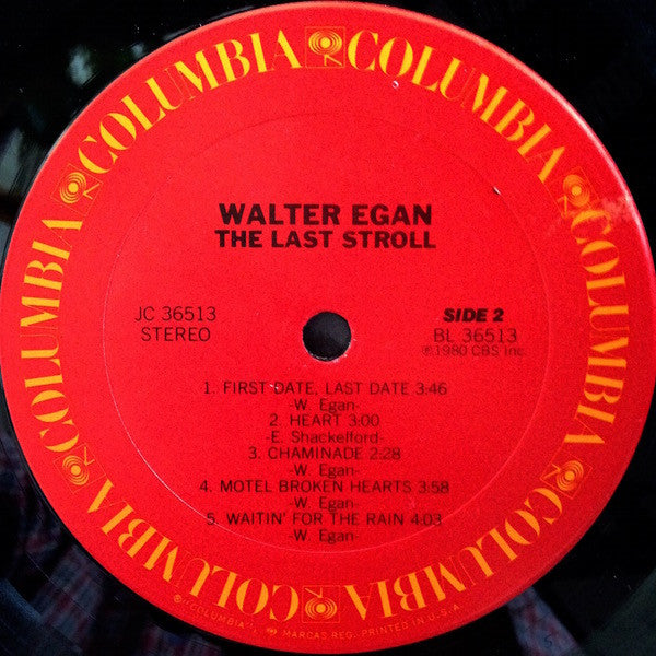 Walter Egan : The Last Stroll (LP, Album, San)