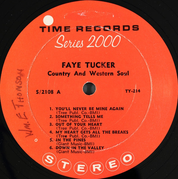 Faye Tucker : Country And Western Soul  (LP, Album)