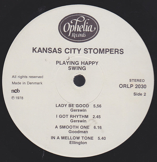 Kansas City Stompers Featuring Søren Christensen (5) ● Lars Erstrand ● Ole Ousen : Playing Happy Swing (LP, Album)