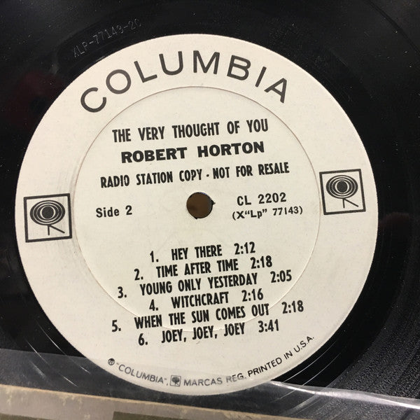 Robert Horton (5) : The Very Thought Of You  (LP, Album, Mono, Promo)