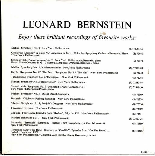 Ludwig van Beethoven - Leonard Bernstein : Eroica (LP + 7")