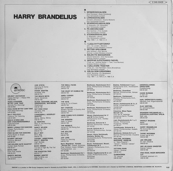 Harry Brandelius : Harry Brandelius (LP, Album, Comp, RE)