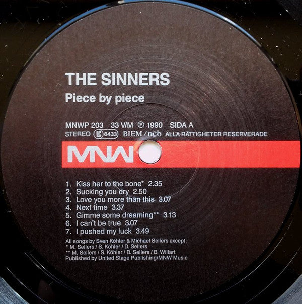 The Sinners (2) : Piece By Piece (LP, Album)