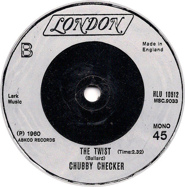 Chubby Checker : Let's Twist Again (7", Single, RE, Sil)