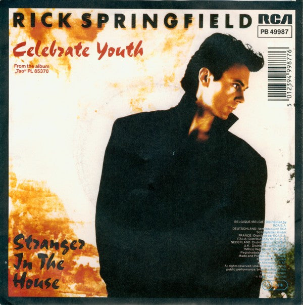 Rick Springfield : Celebrate Youth (7", Single)