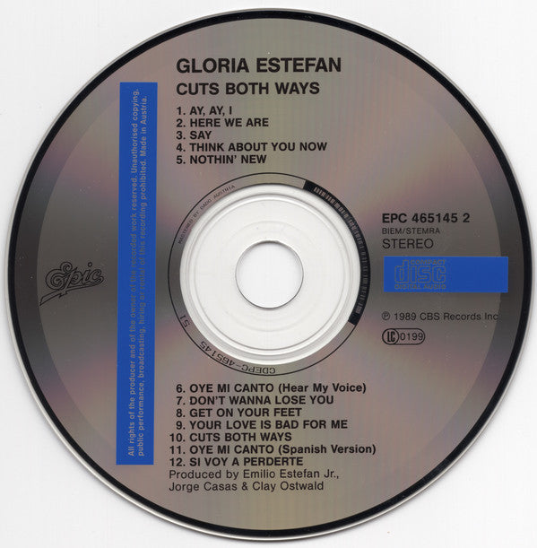 Gloria Estefan : Cuts Both Ways (CD, Album)