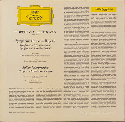 Ludwig van Beethoven - Berliner Philharmoniker • Herbert von Karajan : Symphonie Nr. 5 (LP, RP)