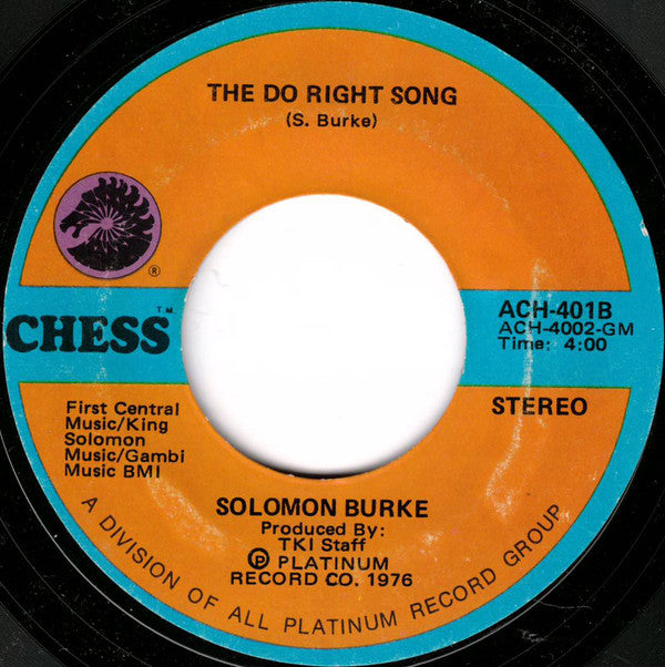 Solomon Burke : I'll Never Stop Loving You (Never Ever Song) (7", Single, Styrene)