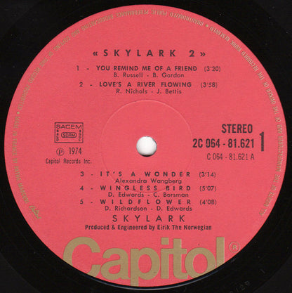 Skylark (3) : Skylark 2 (LP, Album)