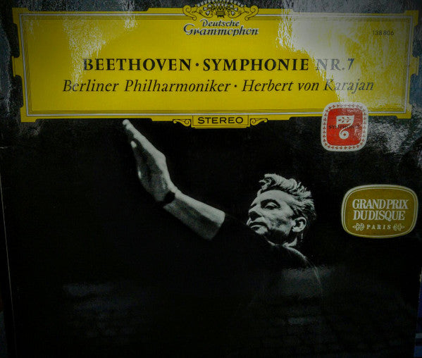 Ludwig van Beethoven - Berliner Philharmoniker, Herbert von Karajan : Symphonie Nr. 7 (LP, RP)