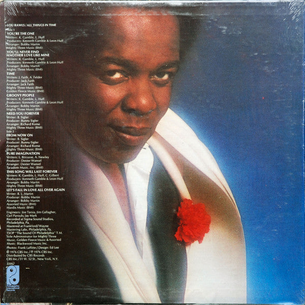 Lou Rawls : All Things In Time (LP, Album, Ter)