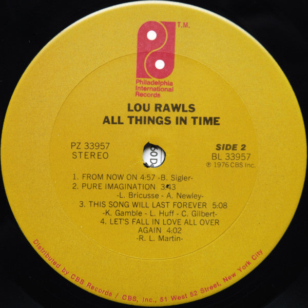 Lou Rawls : All Things In Time (LP, Album, Ter)