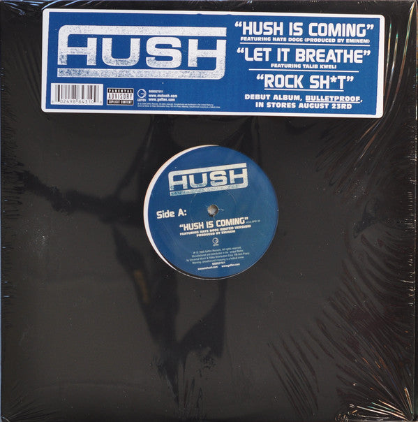 Hush (2) : Hush Is Coming / Let It Breathe / Rock Shit (12", Pro)