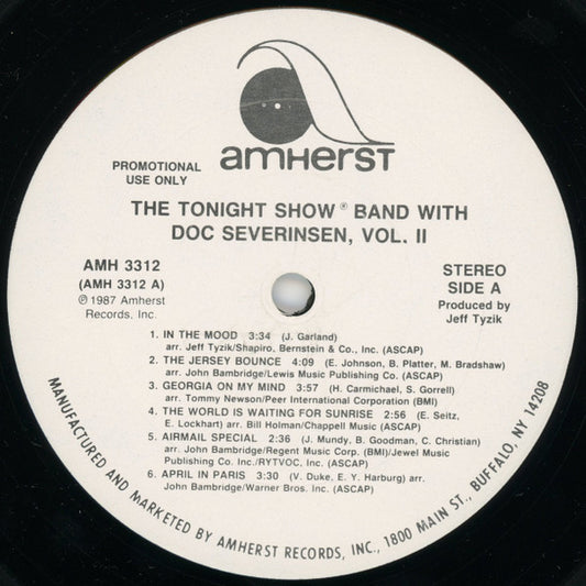 The Tonight Show Band With Doc Severinsen : The Tonight Show Band • Vol. II (LP, Album, Promo)