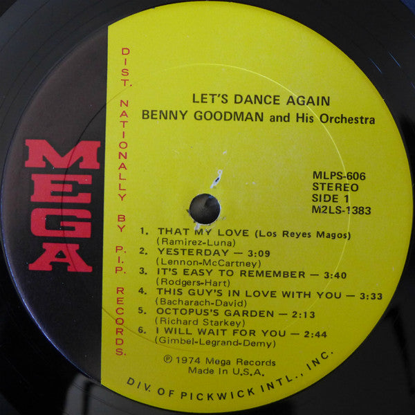 Benny Goodman And His Orchestra : Let's Dance Again (LP, Comp)