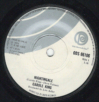 Carole King : Nightingale (7", Single, Sol)