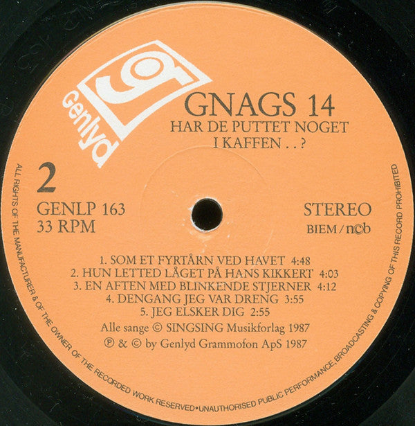 Gnags : Har De Puttet Noget I Kaffen..? (LP, Album)