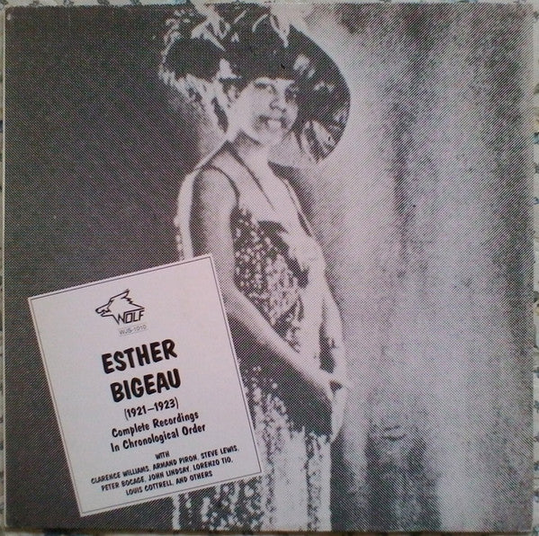 Esther Bigeou : Esther Bigeau (1921-1923) - Complete Recordings In Chronological Order (LP, Comp, Mono)