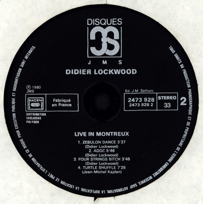 Didier Lockwood : Live In Montreux (LP, Album)