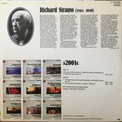 Staatskapelle Dresden : Also Sprach Zarathustra Och Andra Populära Orkesterverk Av Richard Strauss (LP)