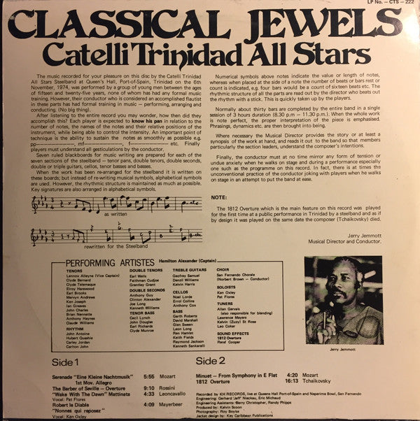 Catelli Trinidad All Stars : Classical Jewels, Featuring Tchaikovsky's 1812 Overture (LP)