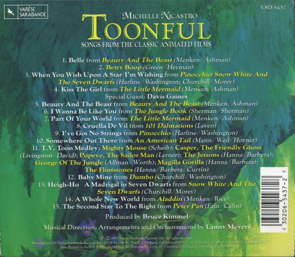 Michelle Nicastro : Toonful (CD, Album)