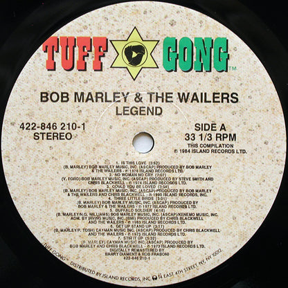 Bob Marley & The Wailers : Legend (The Best Of Bob Marley And The Wailers) (LP, Comp, RE, RM)