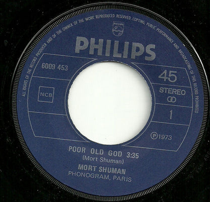 Mort Shuman : Poor Old God (7", Single)