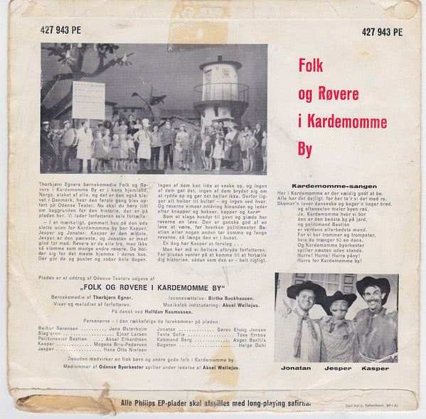 Various : Folk Og Røvere I Kardemomme By (Uddrag Af Odense Teaters Forestilling) (7", EP, Mono)