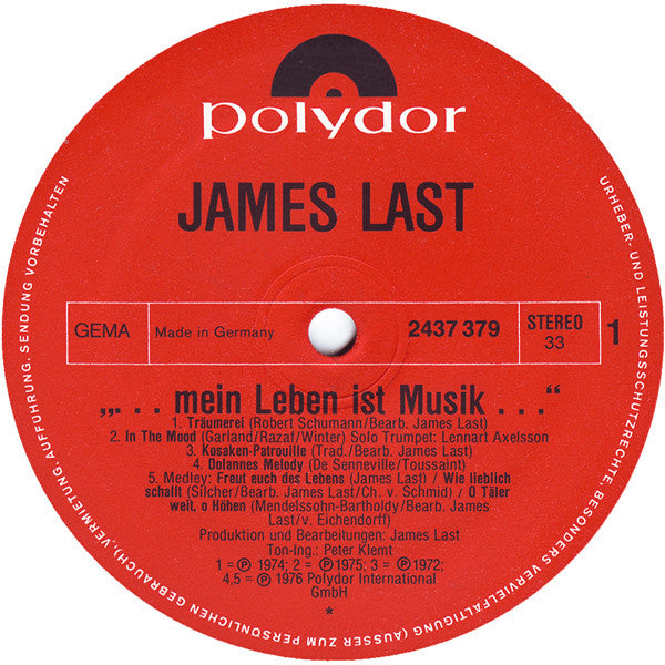 James Last : ...Mein Leben Ist Musik... (LP, Comp)