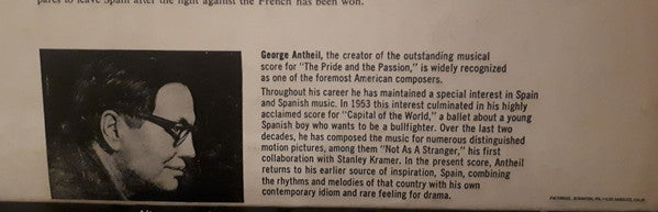 George Antheil : The Pride And The Passion (Music From The Original Soundtrack Of The Motion Picture) (LP, Album)