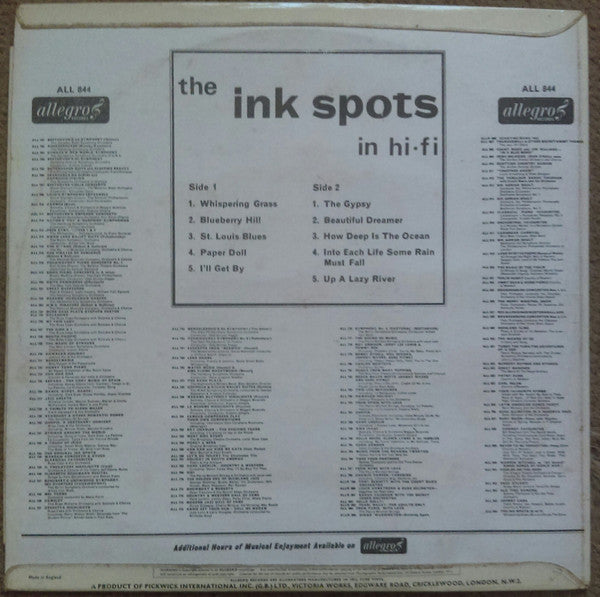 The Ink Spots : The Ink Spots In Hi-Fi (LP, Album)