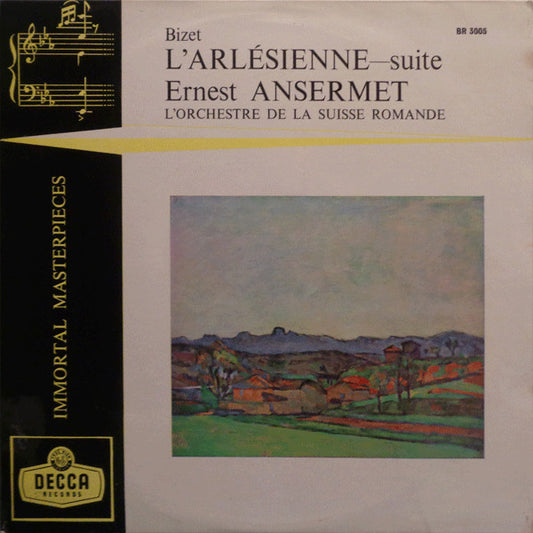 Georges Bizet - Ernest Ansermet, L'Orchestre De La Suisse Romande : L'Arlésienne - Suite (10", Mono, RE)