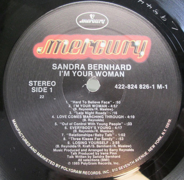 Sandra Bernhard : I'm Your Woman (LP, Album)