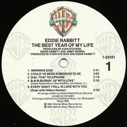 Eddie Rabbitt : The Best Year Of My Life (LP, Album, All)